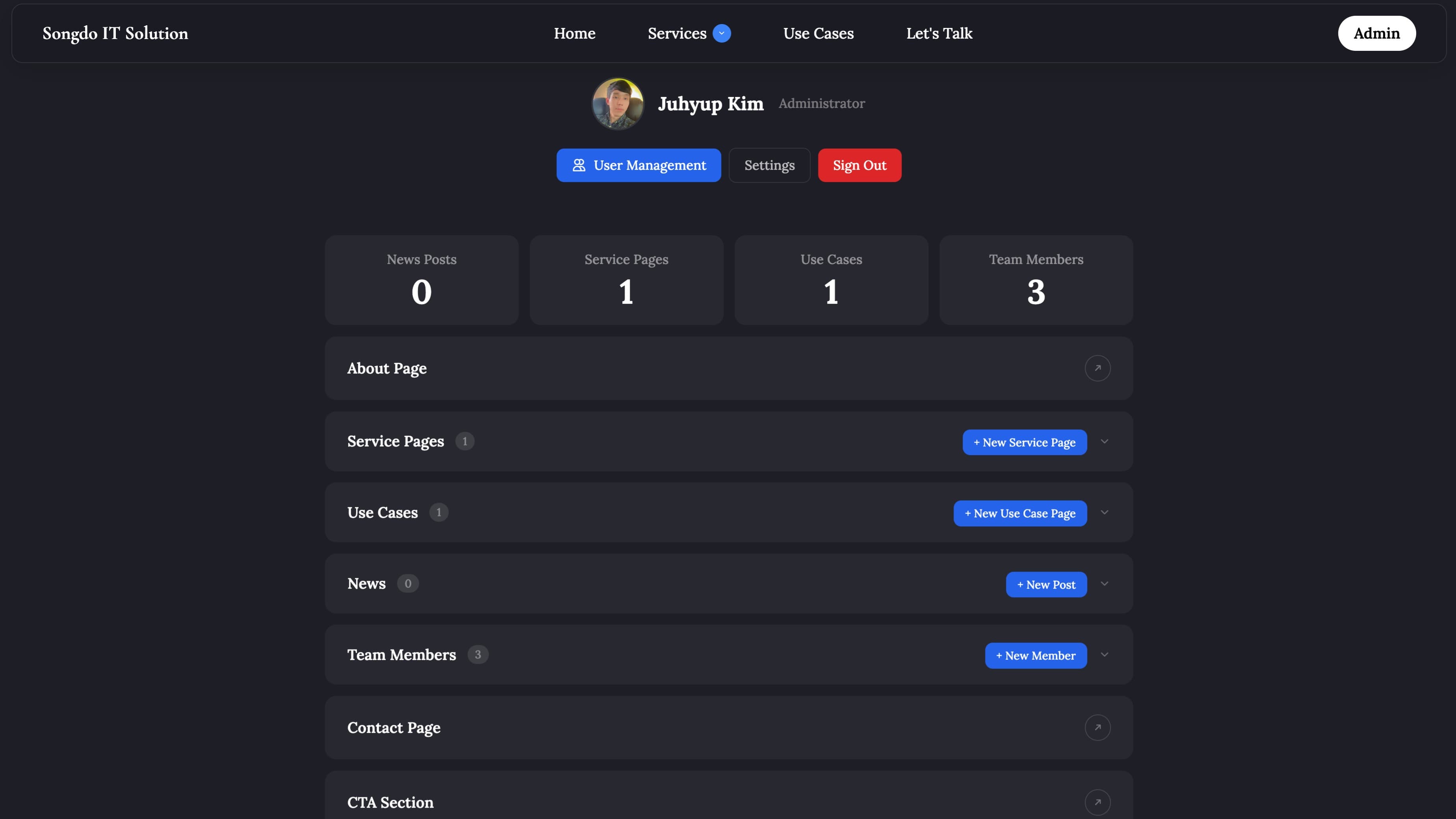 Our Content Management System (CMS)